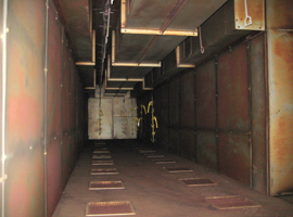 ライン稼働式LPGガス熱風循環式